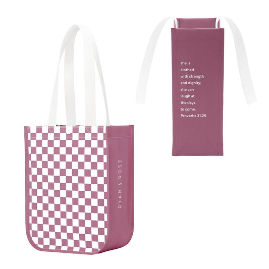 Snap Tote: Plum Path