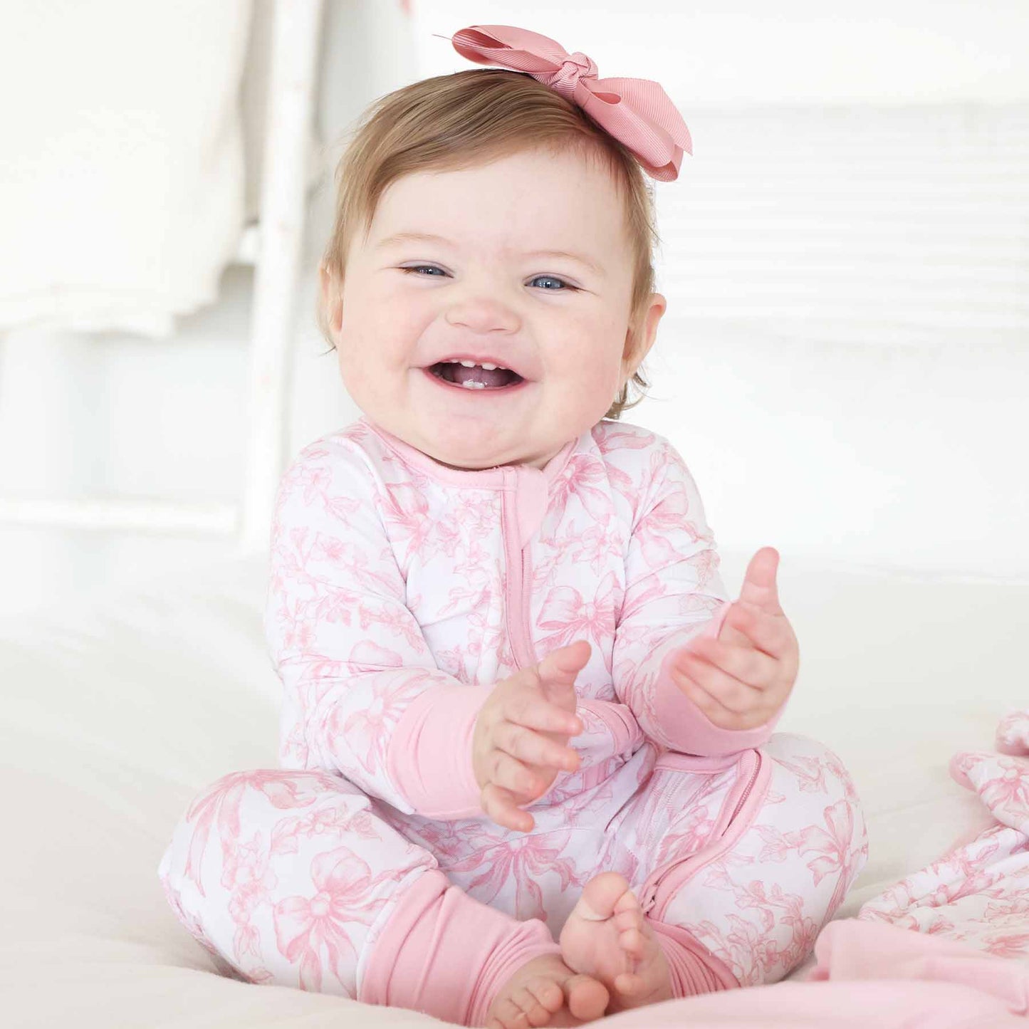 Fancy Frills Convertible Zip Romper: 0-3 months