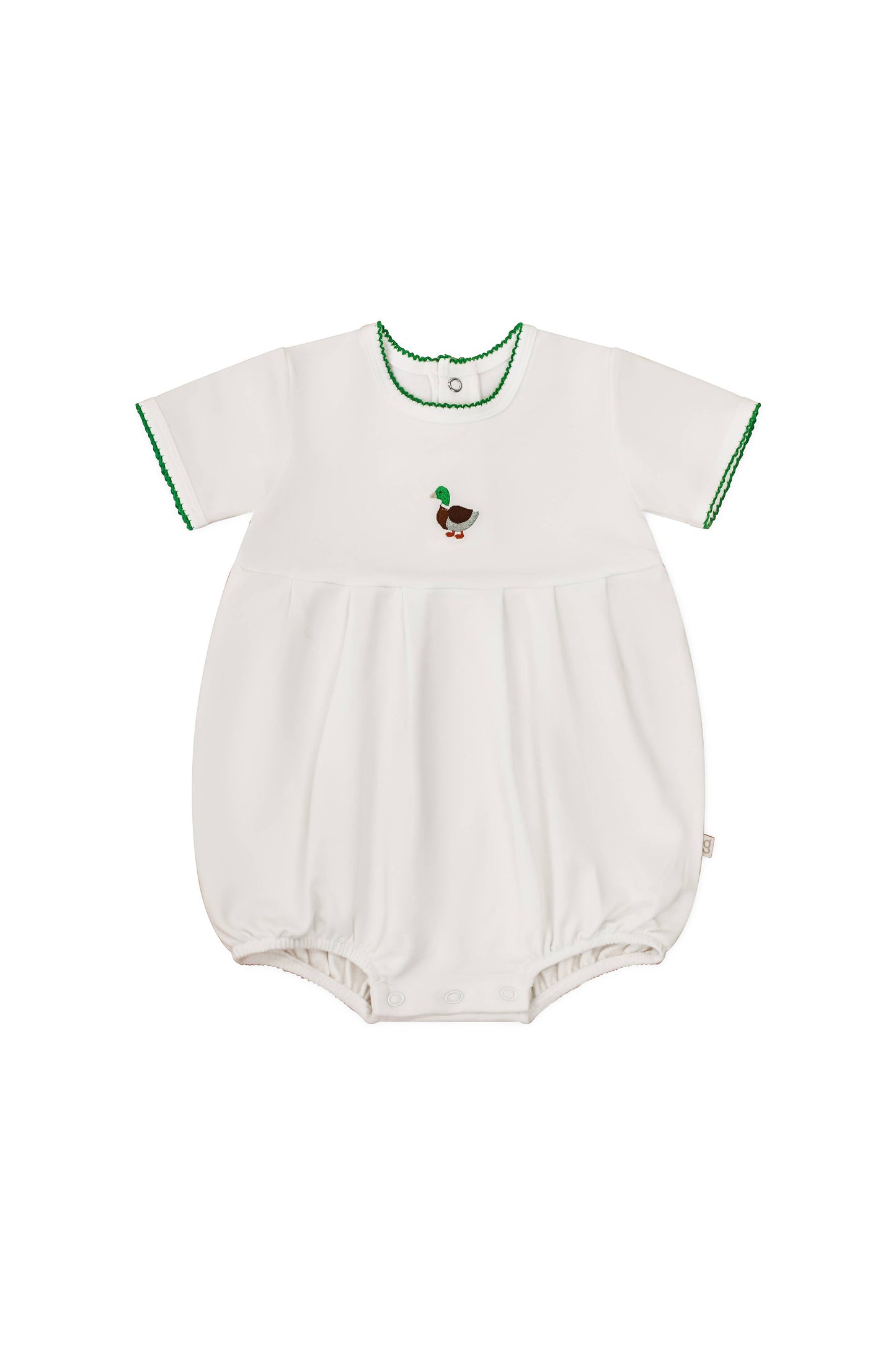 Pip Embroidered Bubble -Mallards: 3-6 mo