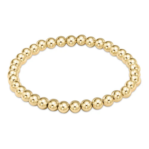 classic gold 5mm bead bracelet