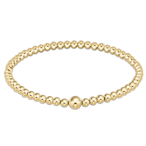 classic gold 4mm bead bangle